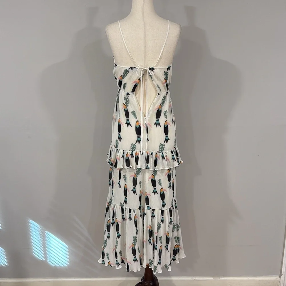& Other Stories Frill Toucan Dress - Picture 6 of 8